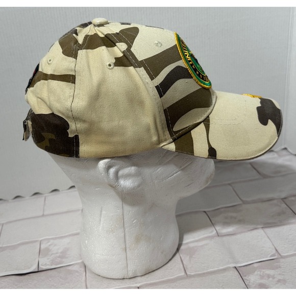 US Honor US Army Veteran Desert Camo Baseball Cap Hat Adjustable Embroidered - Picture 2 of 9